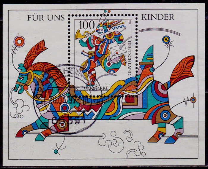 GERMANY 1996, 11 April. CHILDREN STAMPS, minisheet, UH, CV+/- R 20.00 view scans
