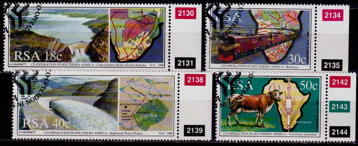 RSA 1990, 15 Feb. CO-OPERATION in SOUTHERN AFRICA, set, CTO, CV R ?? view scans