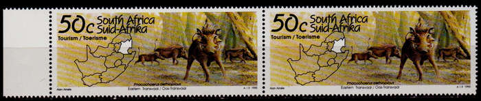 RSA 1995, 18 Jan. TOURISM EASTERN TRANSVAAL, single pair, MNH, CV R 10.00 view scans