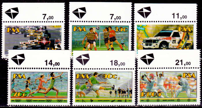 RSA 1992,  24 July. SPORT, set, MNH, CV R 26.50 view scans