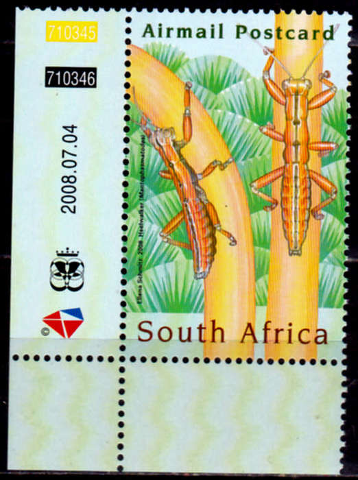 RSA 2008, 4 July. 118th ICE 2008 ENTOMOLOGY CONFERENCE, single, MNH, CV R 30.00 view scans
