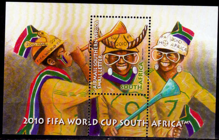 RSA 2008, 6 Sept. 2010 FIFA WORLD CUP SA, minisheet, MNH, CV R 80.00 view scans