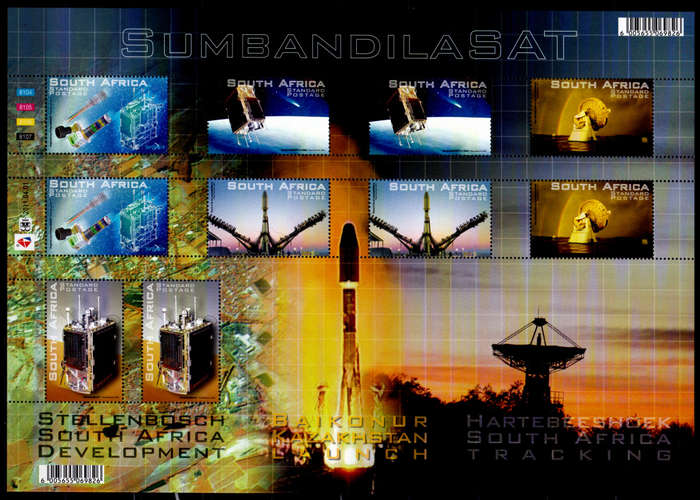 RSA 2011, 1 April. SUMBANDILA SATELLITE, sheetlet, MNH, CV R 300.00 view scans