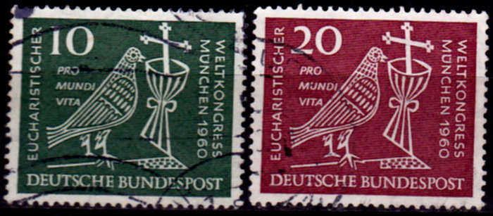 GERMANY 1960, 30 July. EUCHARISTIC WORLD CONGRESS, set, UH, CV +/-R 30.00 view scans