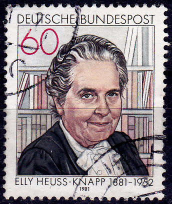 GERMANY 1981, 15 Jan. 100th ANNIV BIRTH ELLY HEUSS-KNAPP, single, UH, CV+/- R 5.00 view scans