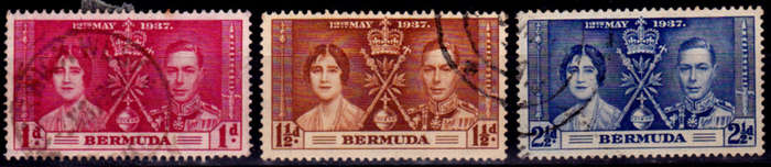BERMUDA, 1937. Coronation. Full set