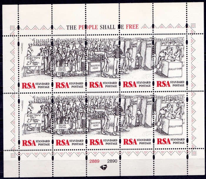 RSA 1997, 26 April. FREEDOM DAY, sheetlet, MNH, CV R 150.00 view scans
