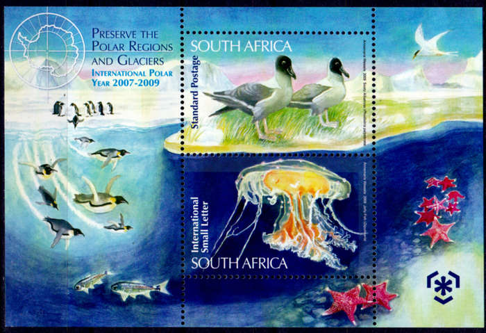 RSA 2009, 2 March. INTERNATIONAL POLAR YEAR, minisheet, MNH, CV R 75.00 view scans