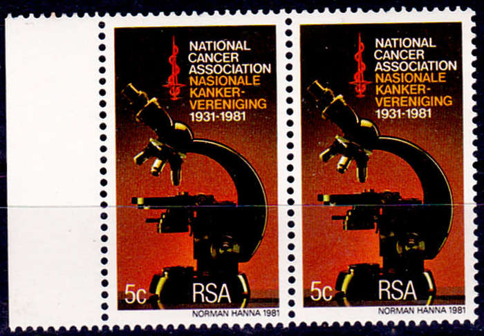 RSA 1981, 10 July. 50th ANNIV NCA, single pair, MNH  CV R 2.00 view scans