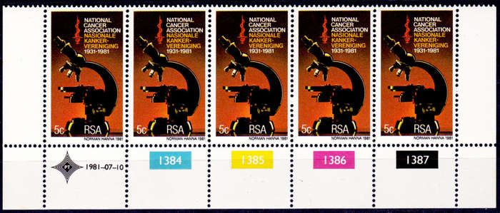 RSA 1981, 10 July. 50th ANNIV NCA, single control, MNH, CV R 5.00, view scans