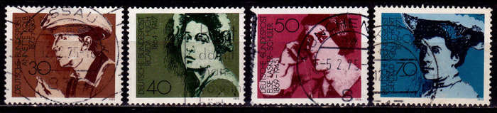 GERMANY 1975, 15 Jan. FAMOUS WOMEN, set, UH, CV+/- R 35.00 view scans