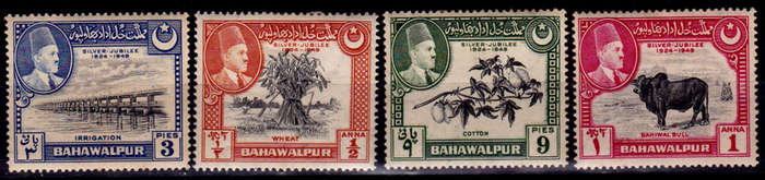 BAHAWALPUR, 1949. Sadeq Mohammad Khan. Full set