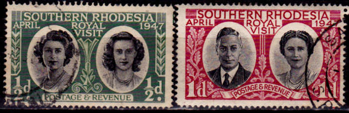 SOUTHERN RHODESIA 1947, 1 April. ROYAL VISIT, set, UH, CV R 12.00, view scans
