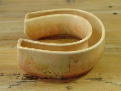 Vintage Beswick ware ceramic Horseshoe Vase - England