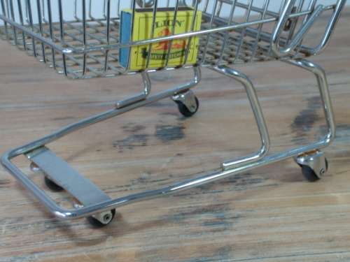 Collectable Woolworths steel Trolley replica - 20cm x 34cm x 25cm