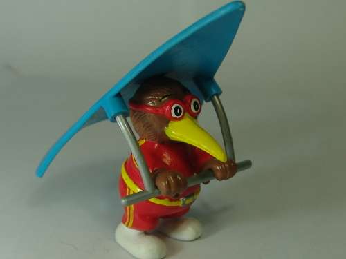 Large lot of 18 x Kiwi Folk collectible rubber figurines from the 80's, 60+mm high. Most very rare.
