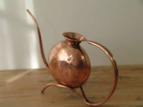 Vintage copper Teapot ornament - 20cm x 36cm