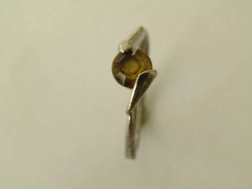 Antique solid silver Ring set with a dark smokey stone, stamped, 2.64 grams, many others available