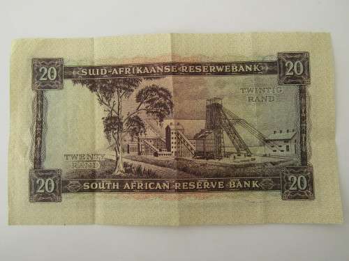 G Rissik R20 South African bank Note. 1st issue D2, near mint condition