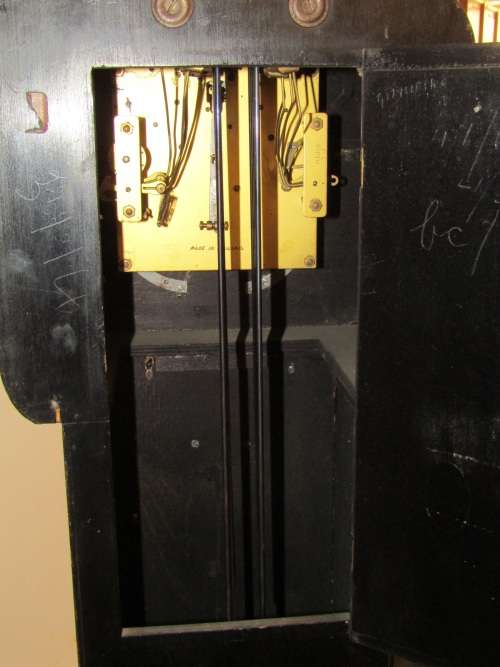 Vintage art deco Mahogany Grandmother Clock, England, 153cm tall *Reduced Price*