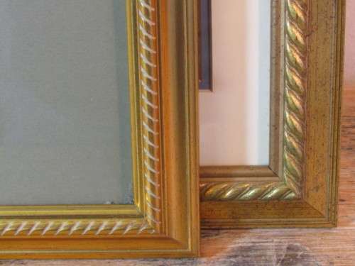 Lot of 2 original watercolour on paper Paintings, behind glass and framed, 47cm x 37cm, Ann Bertram