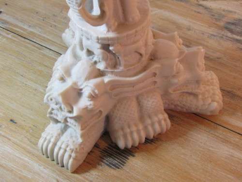 Oriental cast resin Figural Side Table, 45cm diameter x 52cm *No reserve auction NOW ON at Port no.5