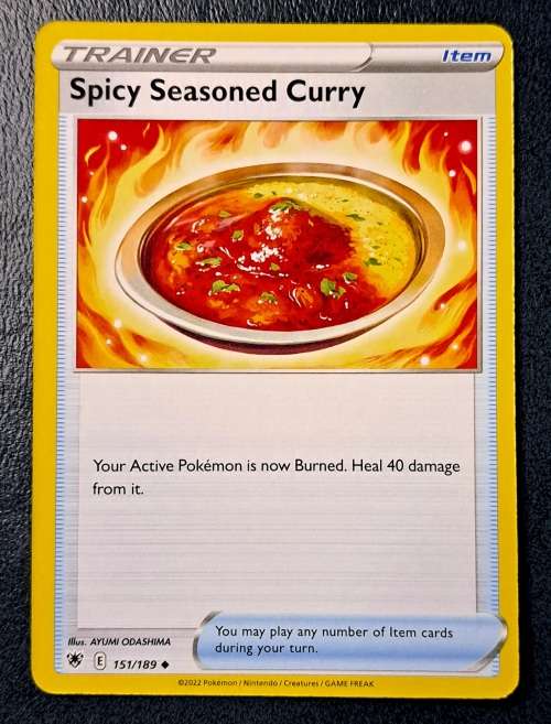 Pokemon Trading Cards - TRAINER - Spicy Seasoned Curry - 151189 - Uncommon - Astral Radiance - NM