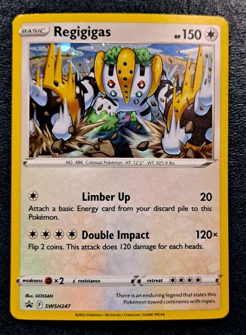 Pokemon Trading Cards - Regigigas - SWSH247 - Cosmos Holo Promo - NM