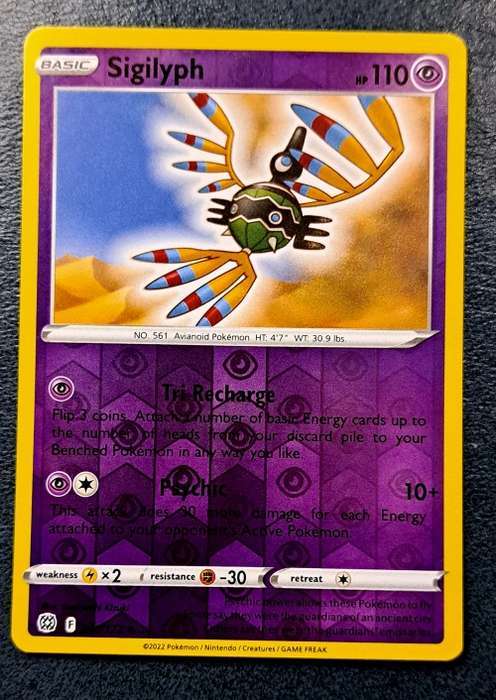 Pokemon Trading Cards - Sigilyph - 066/172 - Reverse Holo - Brilliant Stars - NM