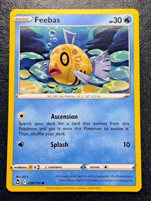 Pokemon Trading Cards - Feebas - 039/195 - Common - Silver Tempest (NM)