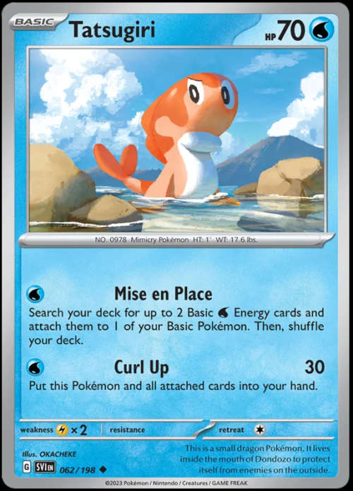Pokemon Trading Cards - Tatsugiri - 062/198 - Uncommon - Scarlet & Violet - NM