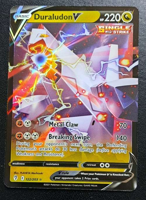 Pokemon Trading Cards - Duraludon V - 122/203 - Ultra Rare - Evolving Skies - NM