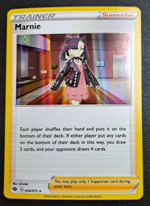 Pokemon Trading Cards - Marnie - 056/073 - Holo Rare - Champions Path - NM