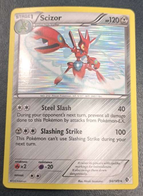 Pokemon Trading Cards - Scizor - 94/149 - Holo Rare  - 2012 Boundaries Crossed - NM