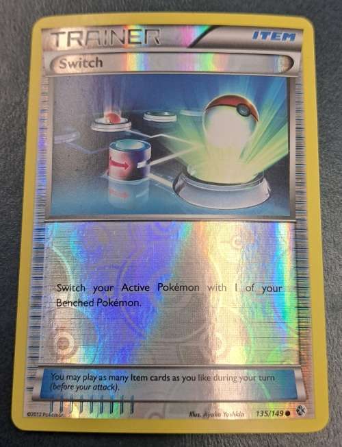 Pokemon Trading Cards - Switch - 135/149 - Reverse Holo  - 2012 Boundaries Crossed - NM