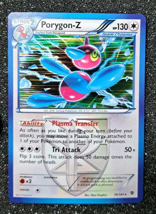 Pokemon Trading Cards - Porygon-Z - 74/101 - Holo Rare - Plasma Blast NM