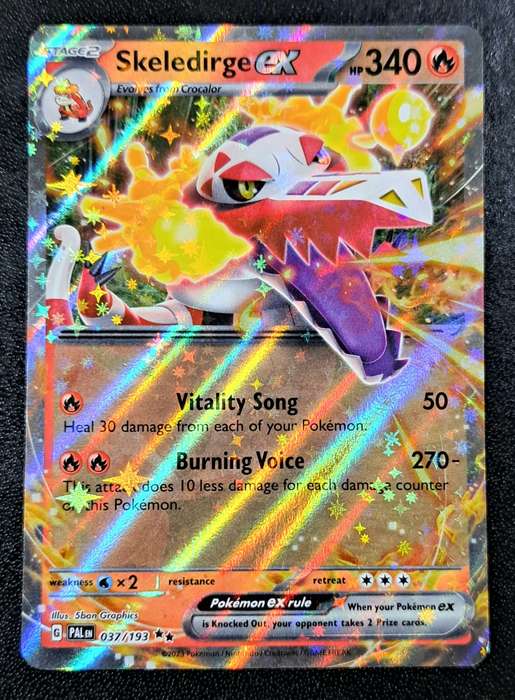 Pokemon Trading Cards - Skeledirge ex - 037/193 - Ultra Rare - Paldea Evolved NM