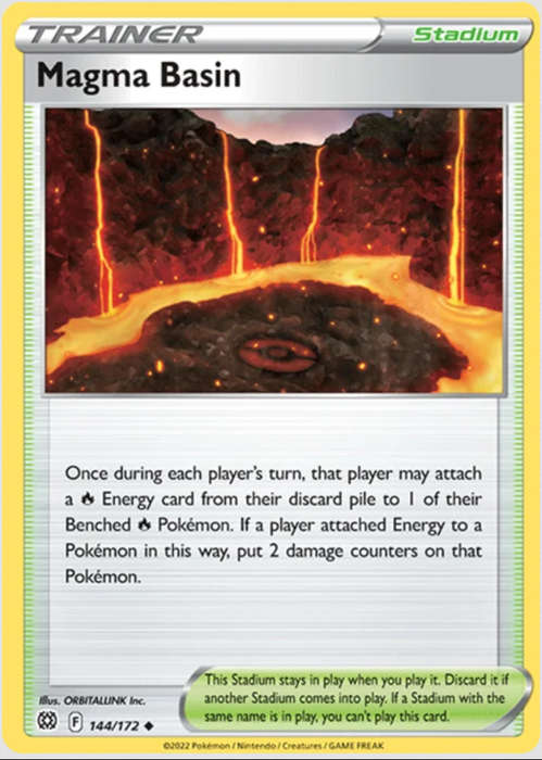 Pokemon Trading Cards - Magma Basin - 144/172 - Brilliant Stars - NM