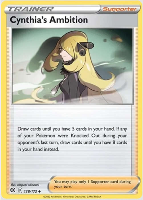 Pokemon Trading Cards - Cynthia`s Ambition - 138/172 - Brilliant Stars - NM