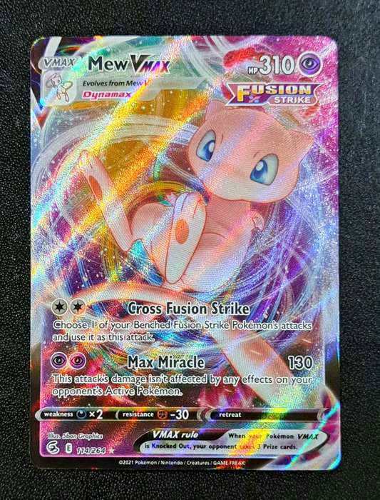 Pokemon Trading Cards - Mew VMAX - 114/264 - Ultra Rare - Fusion Strike NM