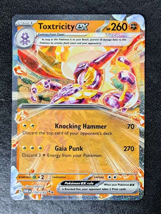Pokemon Trading Cards - Toxtricity ex - 100/182 - Ultra Rare - Paradox Rift - NM