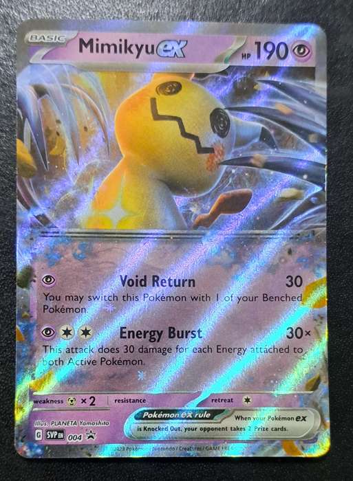 Pokemon Trading Cards -  Mimikyu ex - SVP004 - Promo - Pokemon Scarlet & Violet Promos - NM