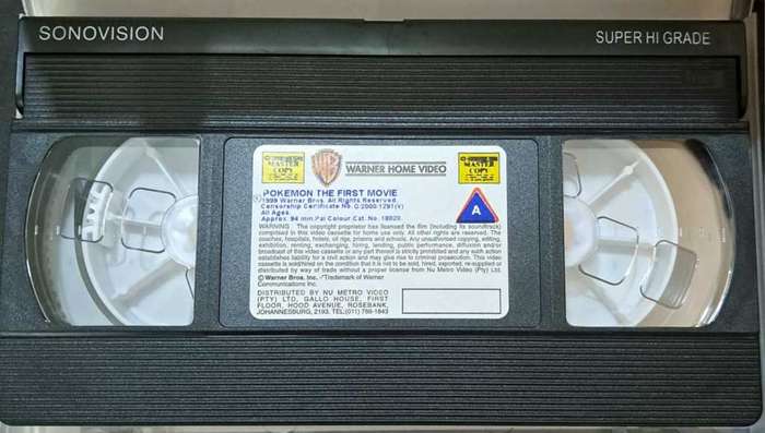Pokémon the First Movie: Mewtwo Vs. Mew (VHS, 2000) For VCR Rated G