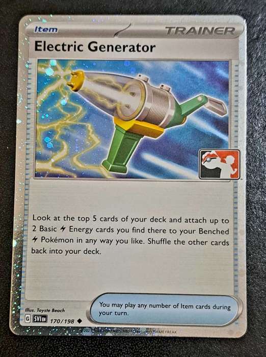 Pokemon Trading Cards - Electric Generator - 170/198 - Cosmos Holo - Prize Pack Series - NM