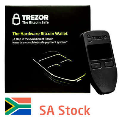 Trezor- Cryptocurrency hardware wallet - Black