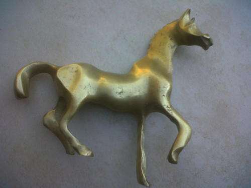 SOLID BRASS HAND MADE HORSE