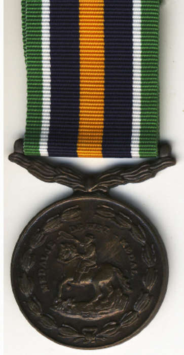 Full Size : De Wet Medal 1987 : Number 17047