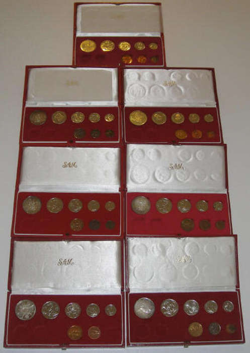 Seven (7) RSA Proof Sets of the 1970s (One bid takes all seven sets)