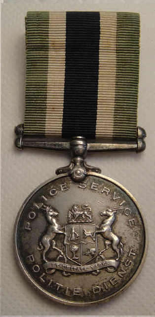 SA Police Service Medal for Faithful Service (First Type) to 3038 (M) 1/C Constable W. Percival