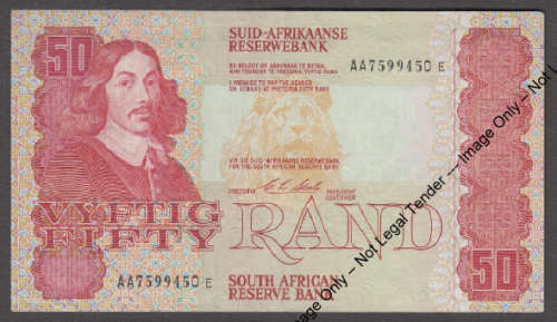 Republic of South Africa : Stals AA R50 Note of 1990 (High Grade)